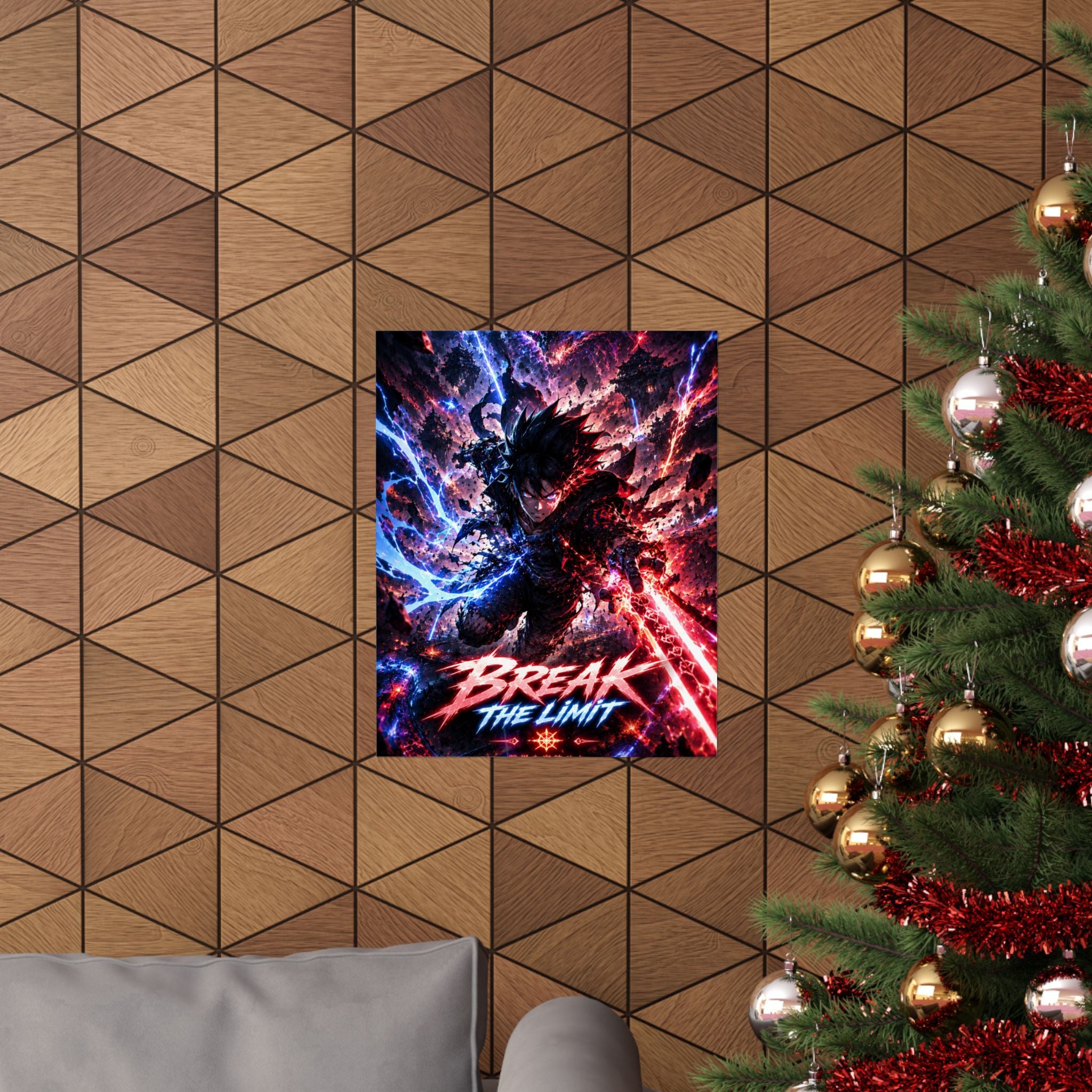 Break the Limit Anime Gaming Poster — Anime Inspired Gaming Wall Art