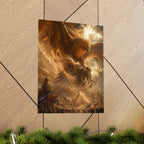 Giant Golden Phoenix Matte Vertical Poster | Fantasy Art, Mythical Bird