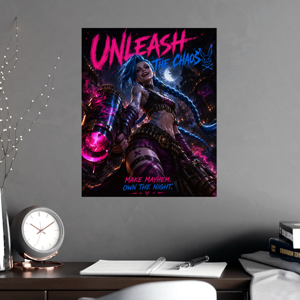 MOBA Art "Unleash the Chaos" Neon Riot Illustration