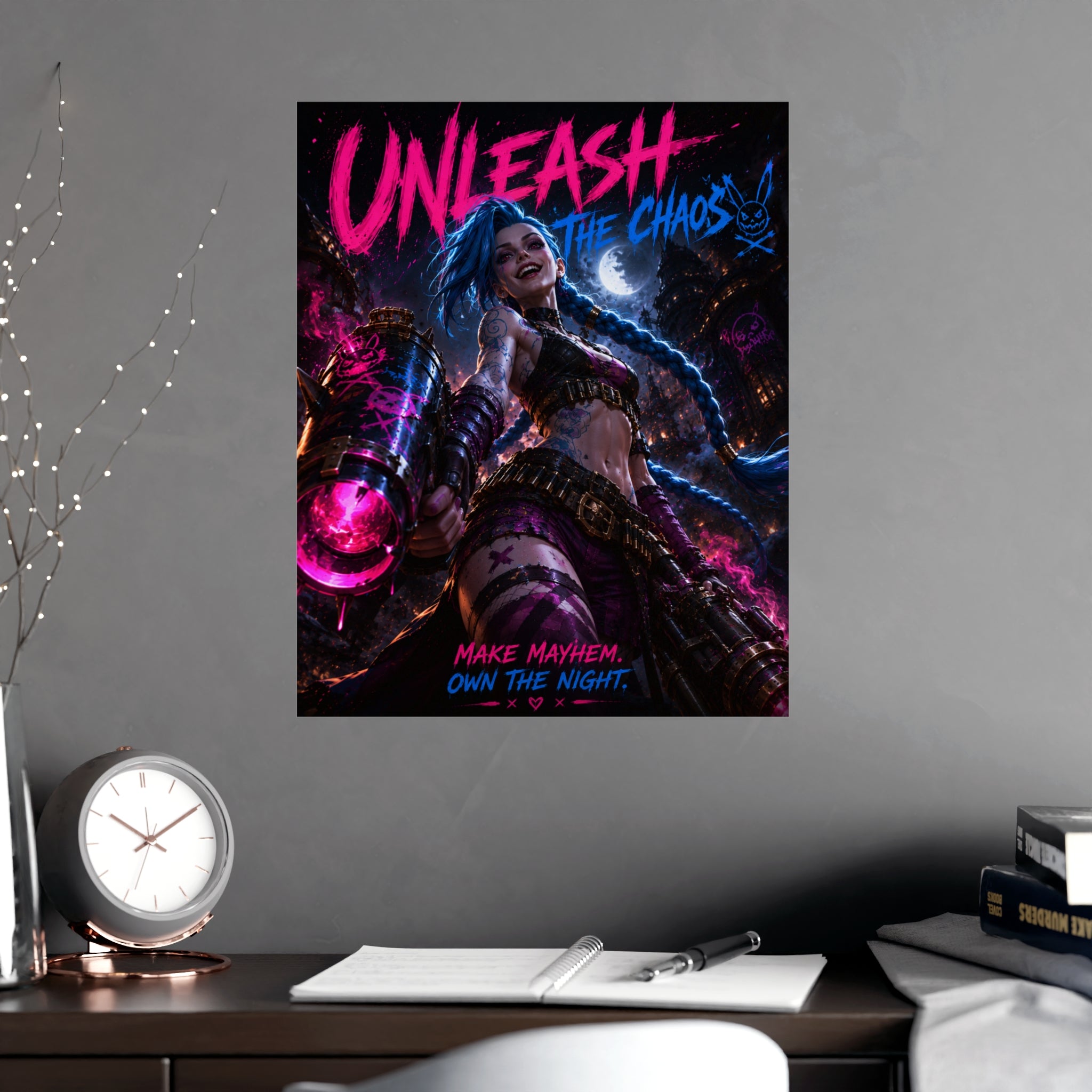 MOBA Art "Unleash the Chaos" Neon Riot Illustration