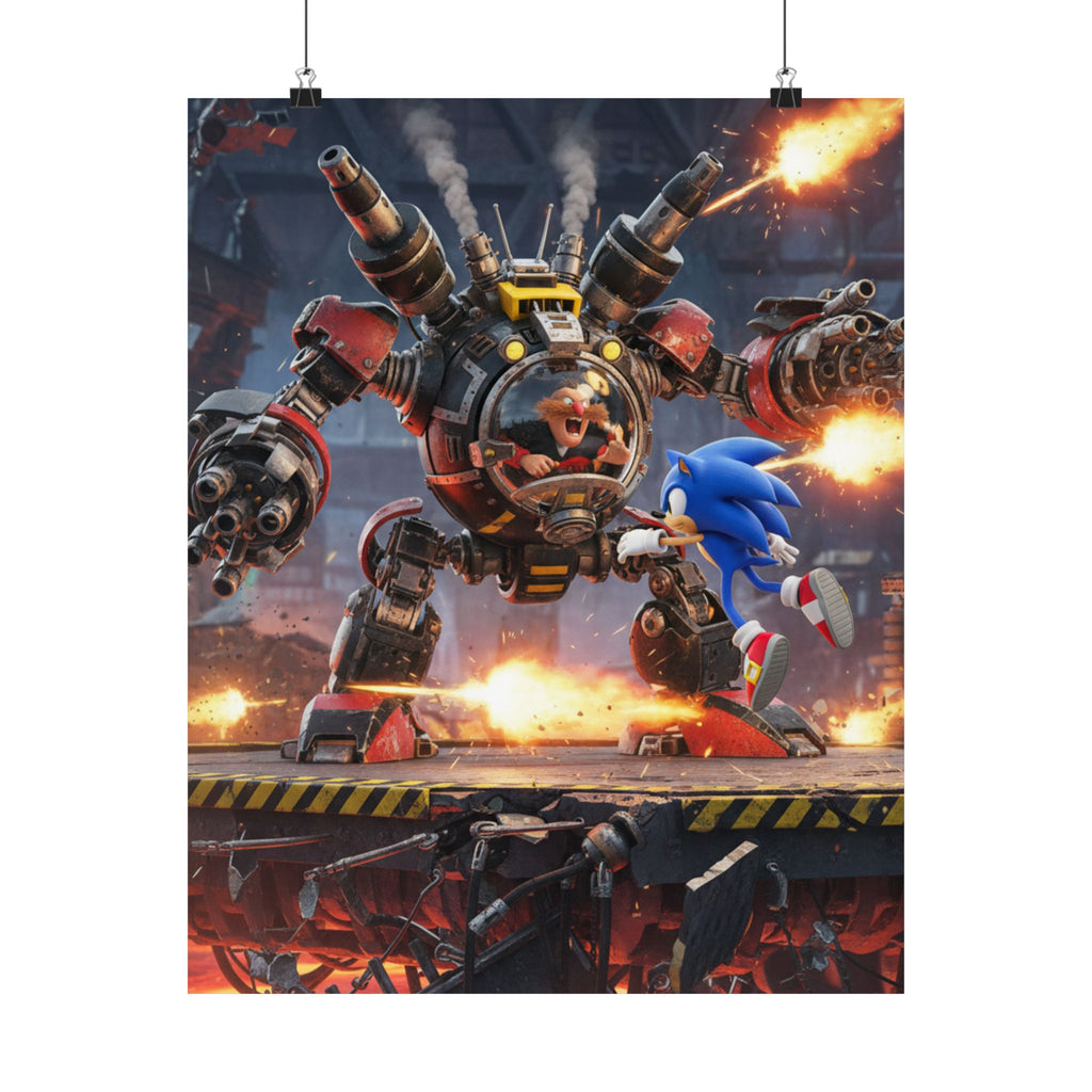 Retro Gaming Battle Art — Action Gaming Wall Art