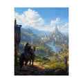 Wow inspired Gaming Art  — Scenic Medieval Castle Landscape
