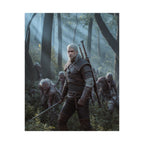 Fantasy Monster Hunter Matte Poster — Dark Forest Adventure Wall Art