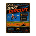 Dirt Circuit Vintage Motocross Poster — Retro Racing Matte Vertical Print