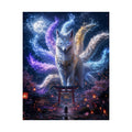 Nine-Tailed Fox Spirit Matte Poster | Kitsune, Mystical Night Shrine Art