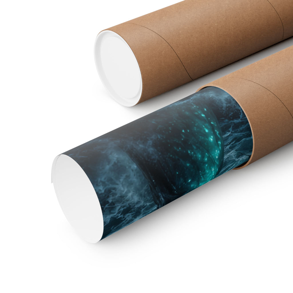 Sea Serpent Storm Poster | Kraken Ocean Monster Fantasy Art