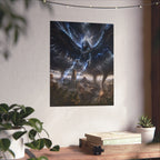 Storm Raven Poster | Matte Vertical Fantasy Wall Art