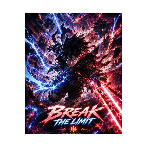 Break the Limit Anime Gaming Poster — Anime Inspired Gaming Wall Art