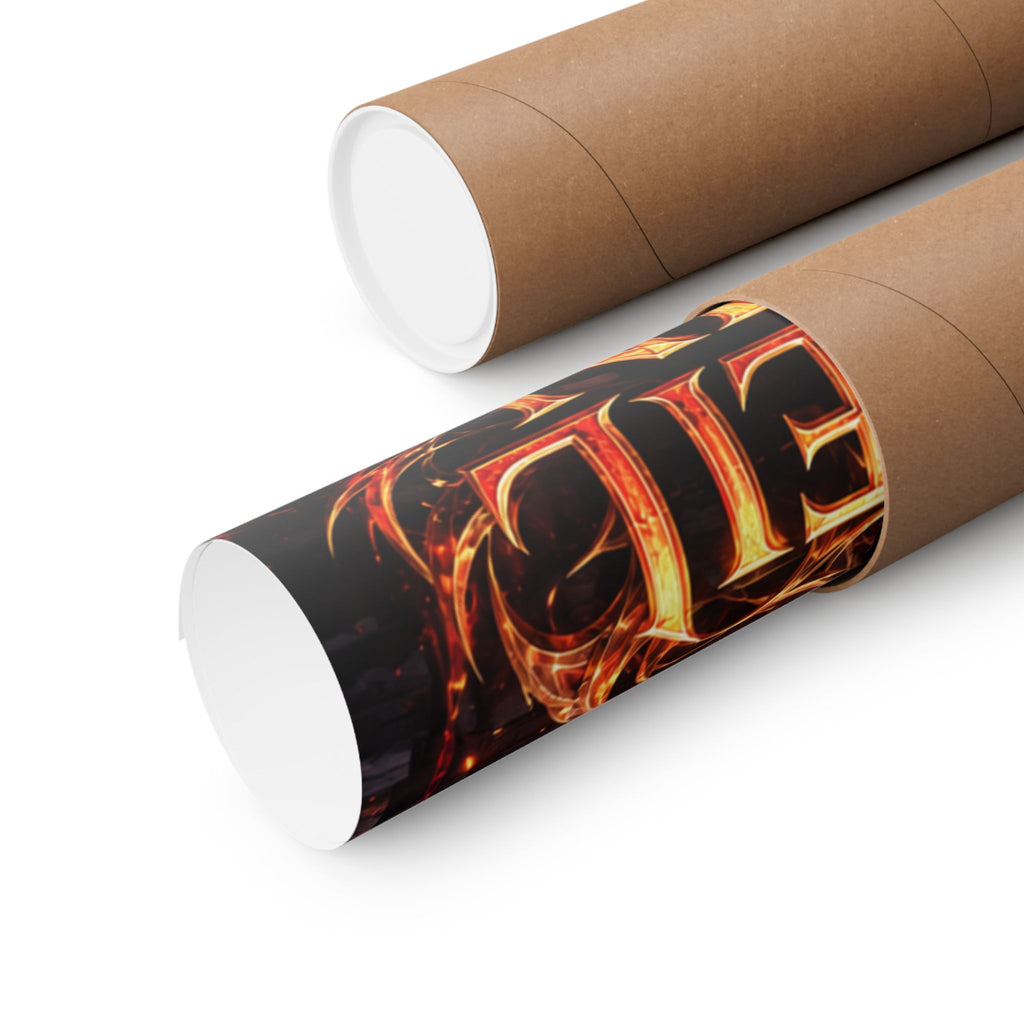 Ember Veil Assassin Poster — Fiery Fantasy MOBA Wall Art