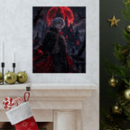 Vampire Lord with Red Moon Poster