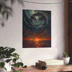 Mythical Dragon Art Poster, Fantasy Wall Decor, Home Art Print, Gift for Dragon Lovers, Matte Vertical Wall Art