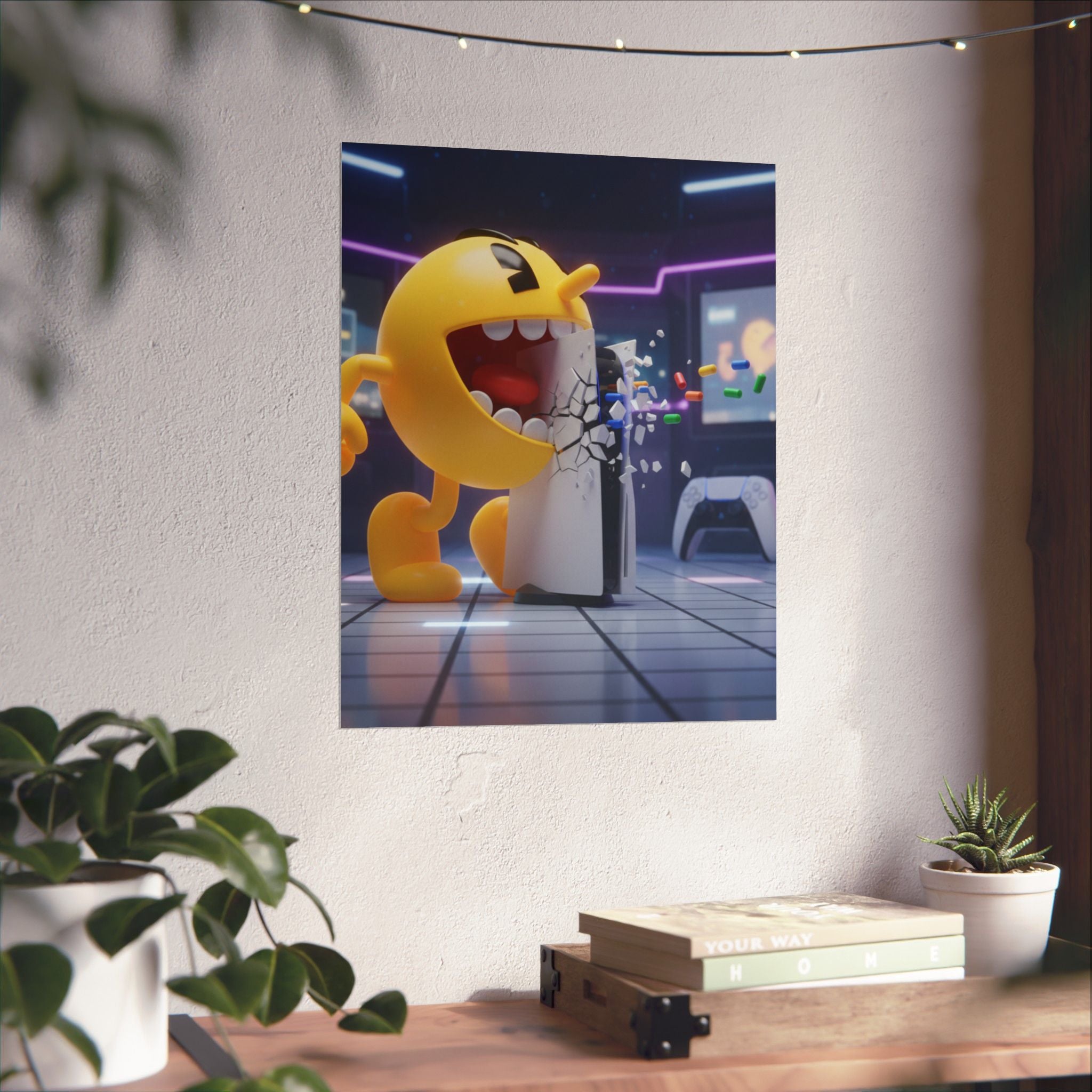 Retro Gaming Art — Retro Arcade Matte Vertical Print