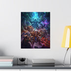 Fantasy Game Character Poster — Epic Heroes Wall Art