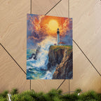 Stunning Matte Vertical Posters for Coastal Decor, Lighthouse Art, Beach House Wall Art, Seascape Prints, Ocean Lovers Gift