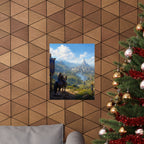 Wow inspired Gaming Art  — Scenic Medieval Castle Landscape