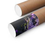 Demon Slayer Anime Poster — Purple Oni Battle Scene | Matte Vertical Wall Art