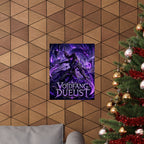 Voidfang Duelist Poster — Dark Fantasy Matte Vertical Wall Art