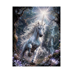 Majestic White Unicorn Poster | Matte Vertical Fantasy Wall Art