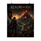 Realms of Crimson – Dark Fantasy Gaming Inspired Poster
