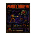 Planet Hunter Retro Gaming Poster — Retro Sci‑Fi Matte Vertical Wall Art