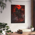 Nightmare Rider Matte Poster | Dark Horse, Red Blood Moon, Gothic Fantasy