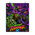 Mutant Rampage X – Retro Arcade Toad Poster | Neon Gamer Wall Art Canvas