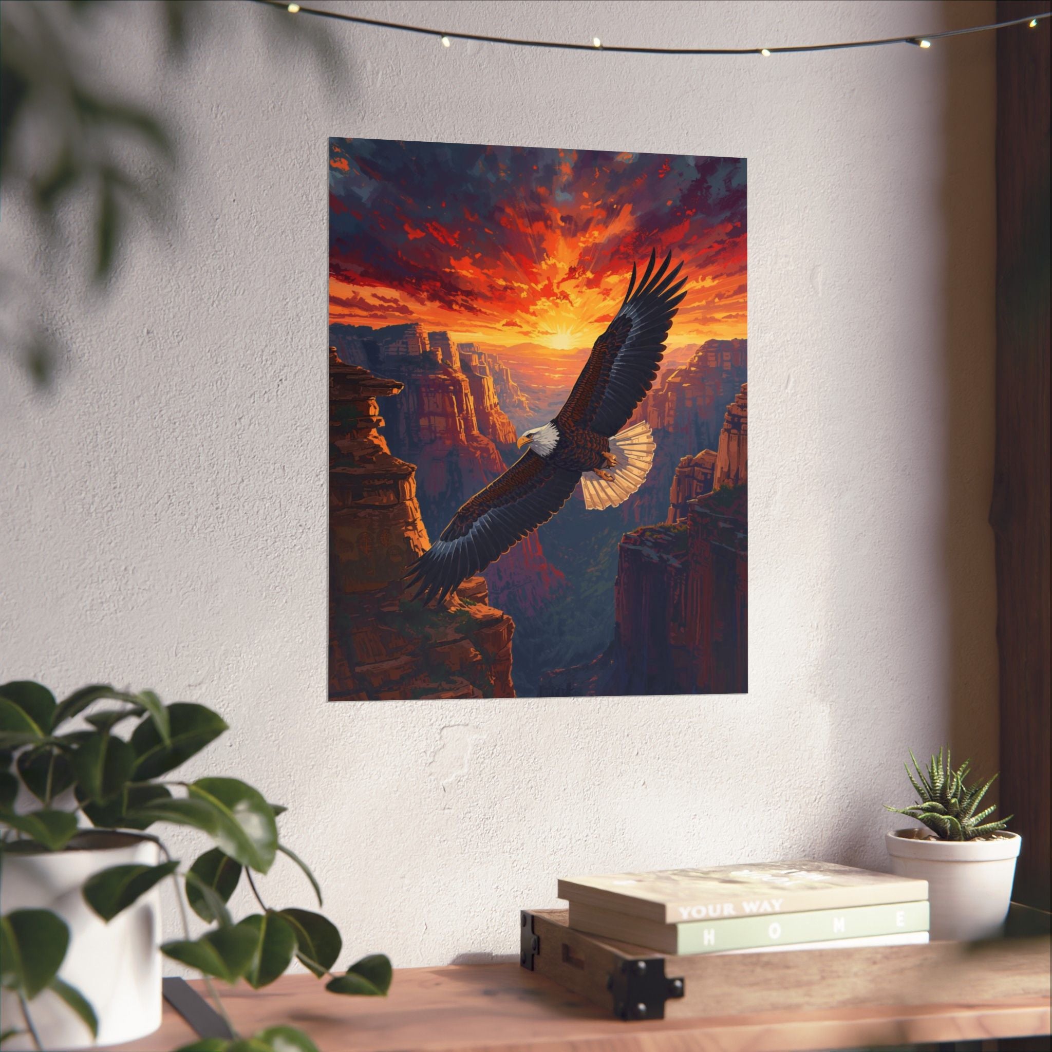Majestic Eagle Matte Poster - Wildlife Home Decor, Nature Wall Art, Eagle Lover Gift, Adventure Themed Decor, Bird Watcher Inspiration