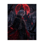 Vampire Lord with Red Moon Poster