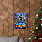 Blockverse Legends Gaming Poster — Colorful Gaming Art