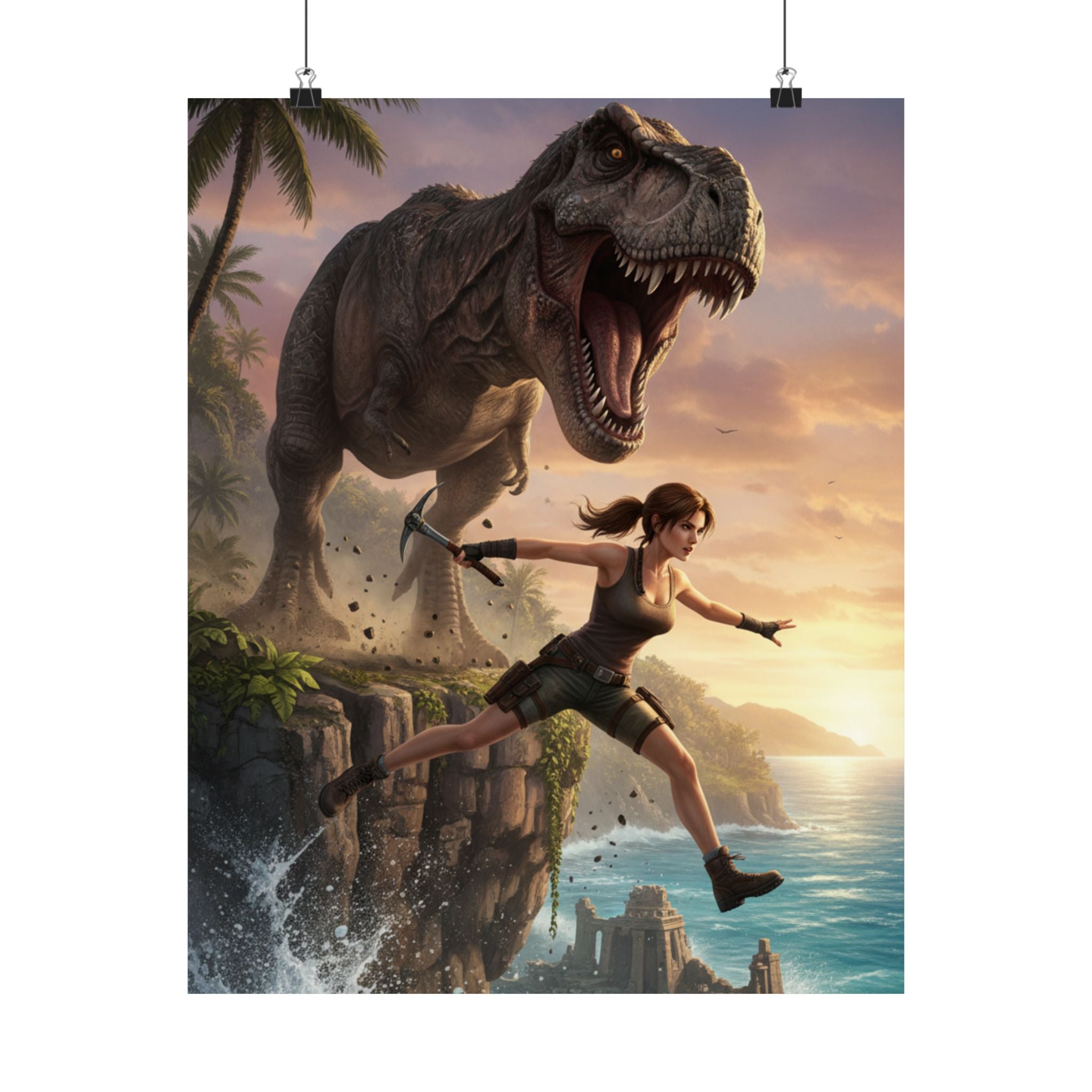 Tomb Hunter Gaming Art — Action Wall Art