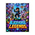 Blockverse Legends Gaming Poster — Colorful Gaming Art