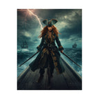 Pirate Captain Poster — Stormy Seas Adventure Wall Art