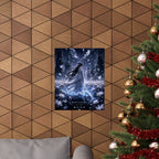Whispers of the Moon Anime Gaming Poster — Fantasy Moonlit Girl Anime Wall Art