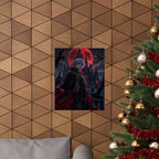 Vampire Lord with Red Moon Poster