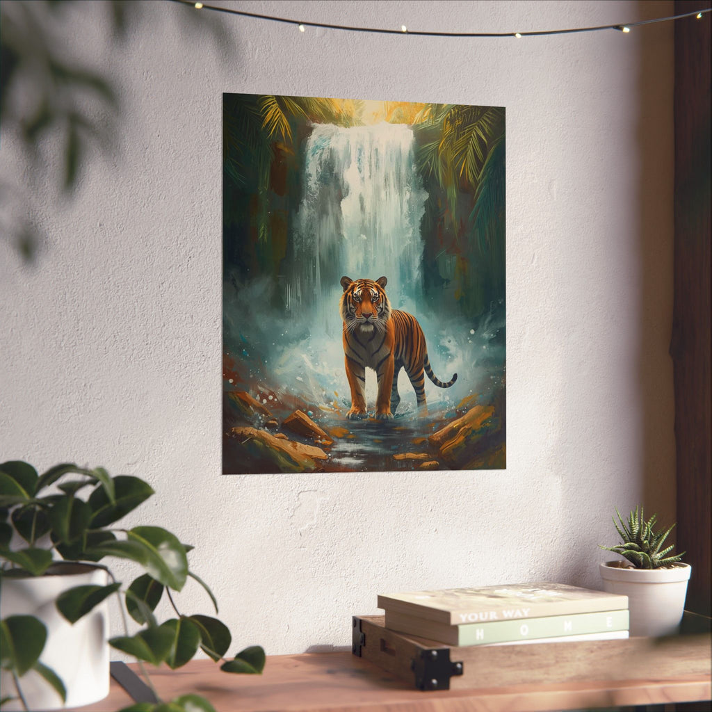 Majestic Tiger Wall Art Print, Nature Decor, Wildlife Poster, Jungle Wall Art, Gift for Animal Lovers