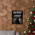 Victory Is Earned — Samurai Gaming Poster