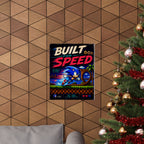 Built for Speed Sonic Retro Poster
