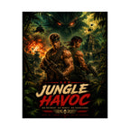 Jungle Havoc Matte Poster — Retro Action Movie Wall Art