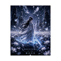 Whispers of the Moon Anime Gaming Poster — Fantasy Moonlit Girl Anime Wall Art