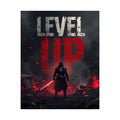 Level Up Poster — Dark Sci‑Fi Gamer Wall Art