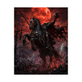 Nightmare Rider Matte Poster | Dark Horse, Red Blood Moon, Gothic Fantasy