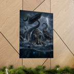 Giant Kraken Attack Matte Poster | Nautical Sea Monster Storm Art