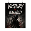 Victory Is Earned — Samurai Gaming Poster