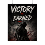 Victory Is Earned — Samurai Gaming Poster