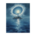 Lighthouse Moonlit Matte Vertical Posters, Nautical Wall Art, Coastal Decor, Beach House Print, Ocean Lover Gift