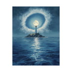 Lighthouse Moonlit Matte Vertical Posters, Nautical Wall Art, Coastal Decor, Beach House Print, Ocean Lover Gift