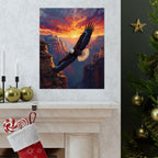 Majestic Eagle Matte Poster - Wildlife Home Decor, Nature Wall Art, Eagle Lover Gift, Adventure Themed Decor, Bird Watcher Inspiration
