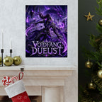 Voidfang Duelist Poster — Dark Fantasy Matte Vertical Wall Art