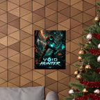 Void Hunter Sci‑Fi Gaming NES Poster — Futuristic Space Warrior Gaming Wall Art