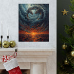 Mythical Dragon Art Poster, Fantasy Wall Decor, Home Art Print, Gift for Dragon Lovers, Matte Vertical Wall Art